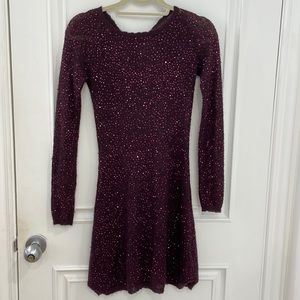 Purple Sparkle Backless Young Fabulous and Broke Vintage Dress